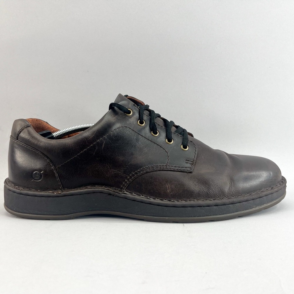 Born Shoes Mens 14 M Hotshell Karl Oxford Brown Leather Comfort Casual Lace Up